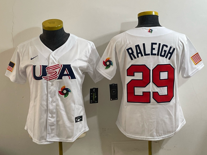 women 2026 World cup white Nike MLB jersey 008
